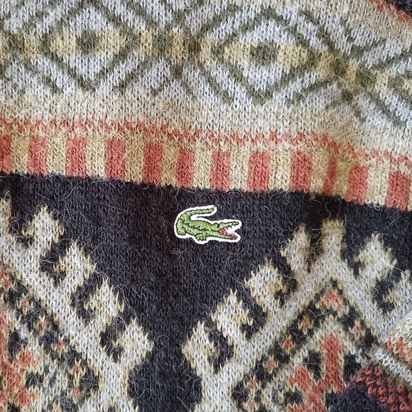 Vintage Lacoste Sweater made in France size 4 ( US ~ M) Alpaca Blend RARE - Picture 4 of 6